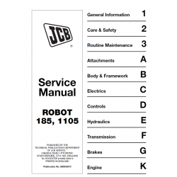JCB instrukcje napraw + schematy + DTR: JCB Robot 185, 1105 instrukcja naprawy